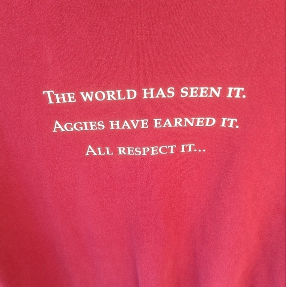 Men's Texas A&M Aggies Maroon T Shirt Size Large Unisex Ring Day 2007 - Picture 1 of 3